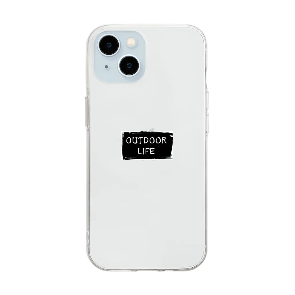 YF_familleのOUTDOOR LIFE Soft Clear Smartphone Case