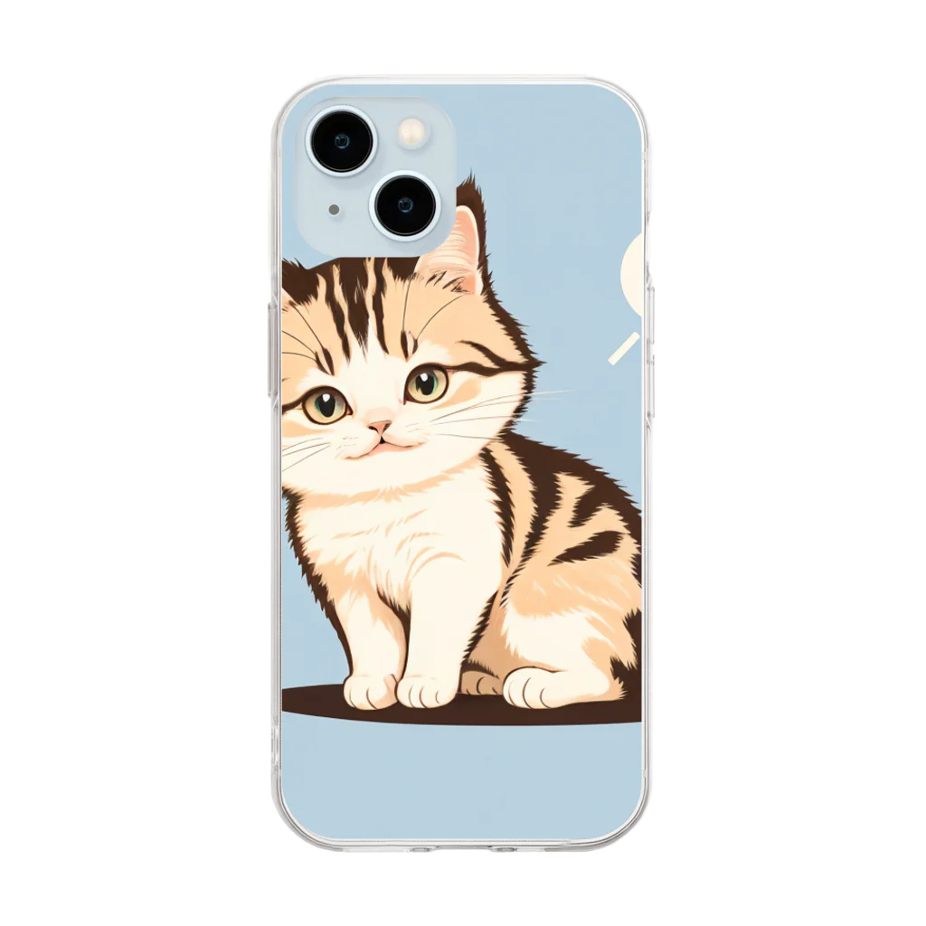 WshopTYのにゃるほどキャッツ Soft Clear Smartphone Case