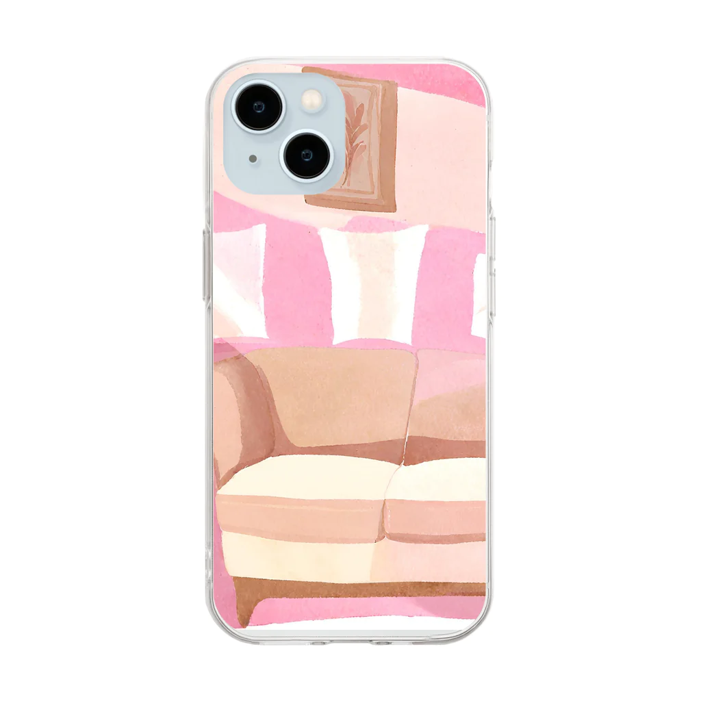 Sweet_moonLaboのSweetインテリア Soft Clear Smartphone Case