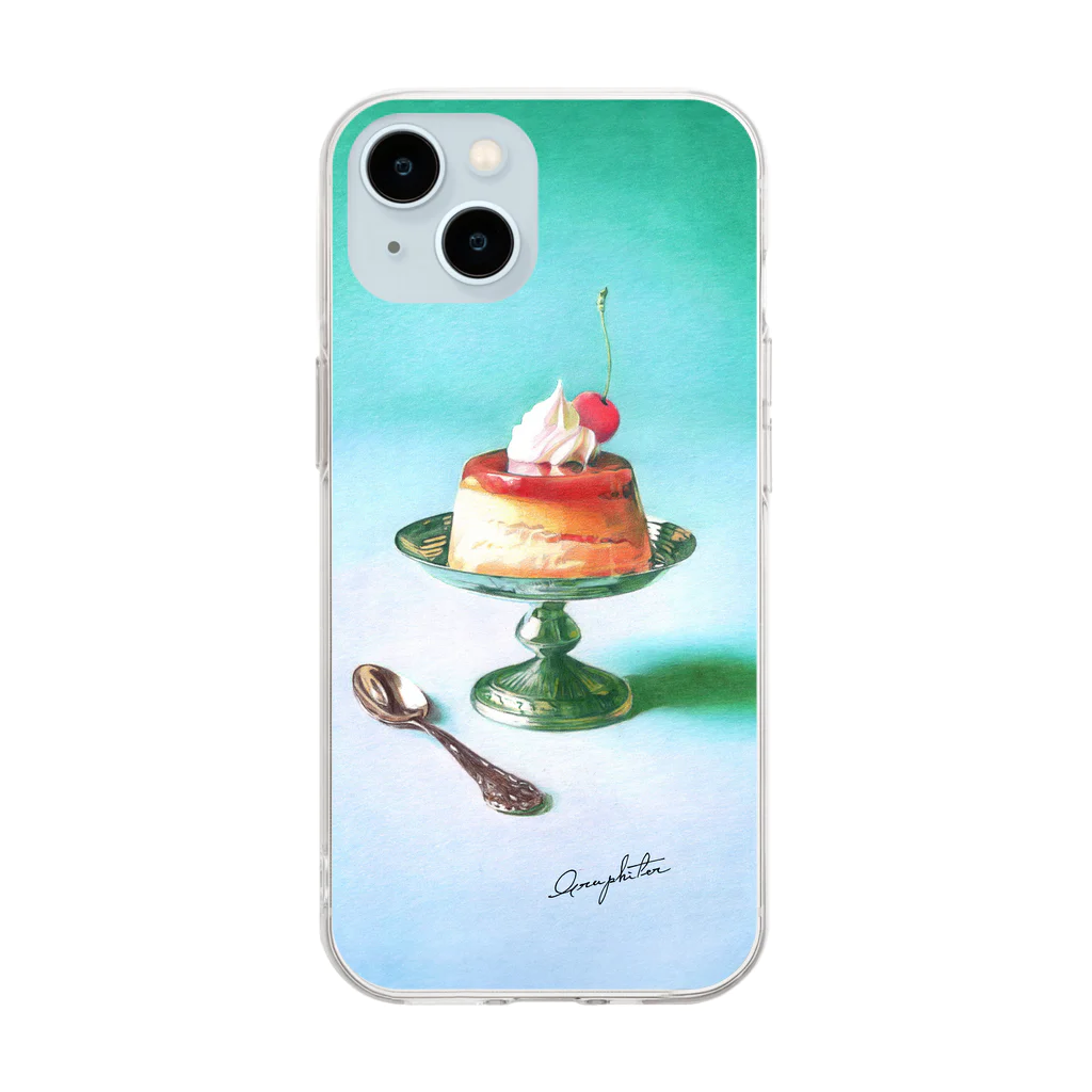 Graphiter〈グラファイター〉のpudding-one Soft Clear Smartphone Case