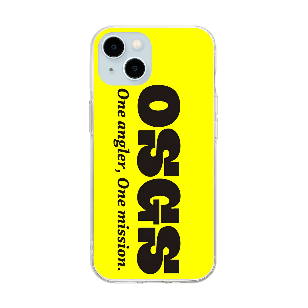 OSGSのイエロー！OSGSタテタテロゴ Soft Clear Smartphone Case