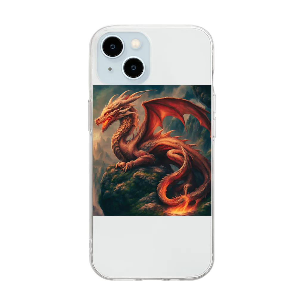 Dragon-EyeのDragon-Eye#0003 Soft Clear Smartphone Case