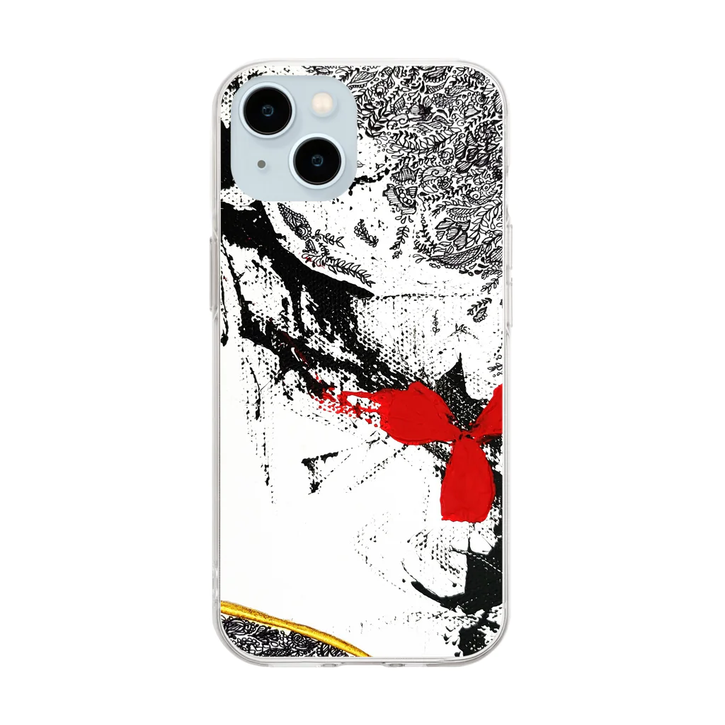 与一 （@yoichi.ArtRecord)のスマホケース『追憶』(Reminiscence) Soft Clear Smartphone Case