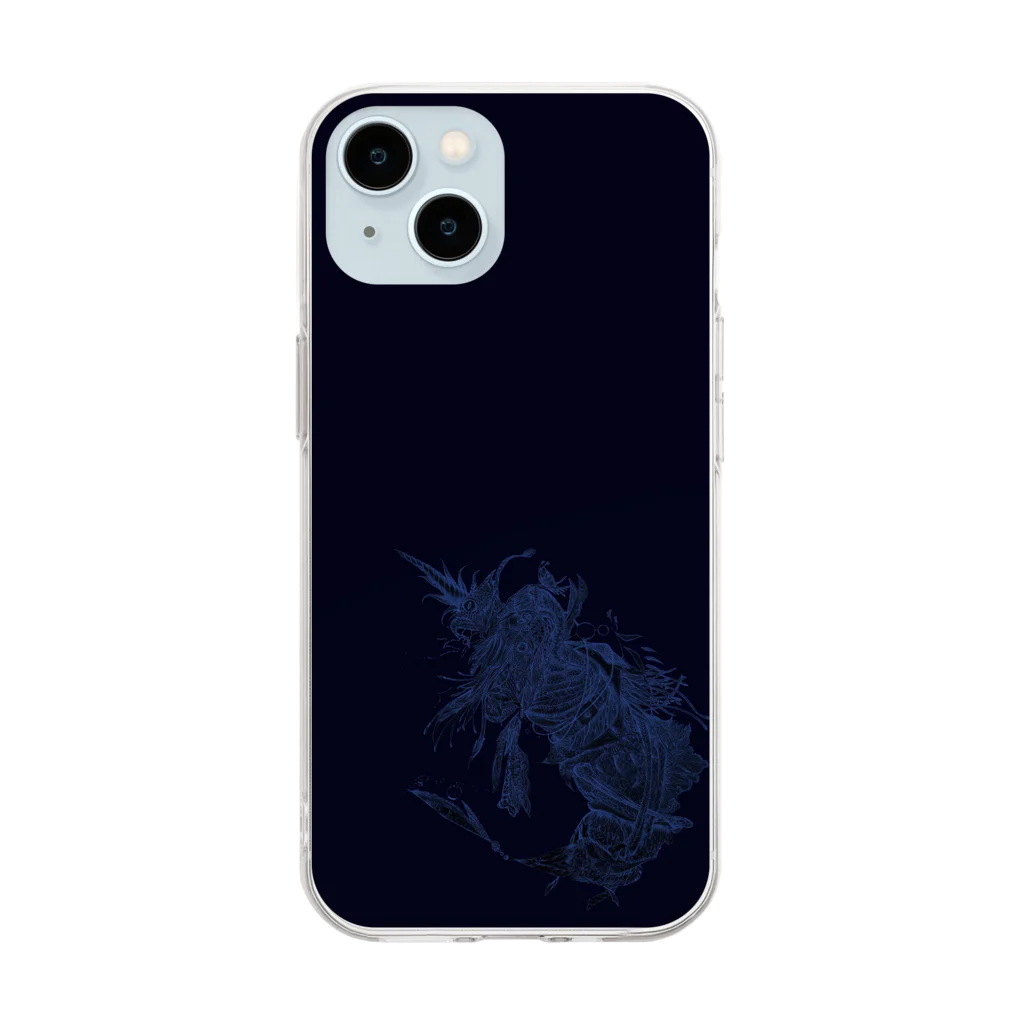 与一 （@yoichi.ArtRecord)のスマホケース『deus深海』(deus deep sea) Soft Clear Smartphone Case