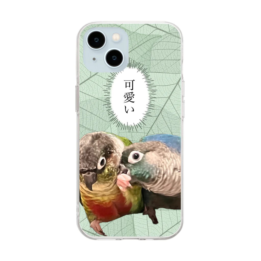 ウロコインコ好きの人への飼い主の気持ち Soft Clear Smartphone Case