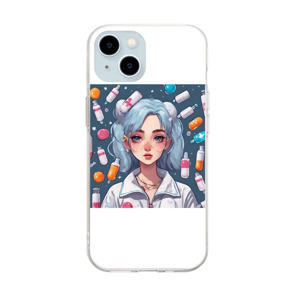 S͓̽i͓̽N͓̽(シン)の匿名少女 Soft Clear Smartphone Case