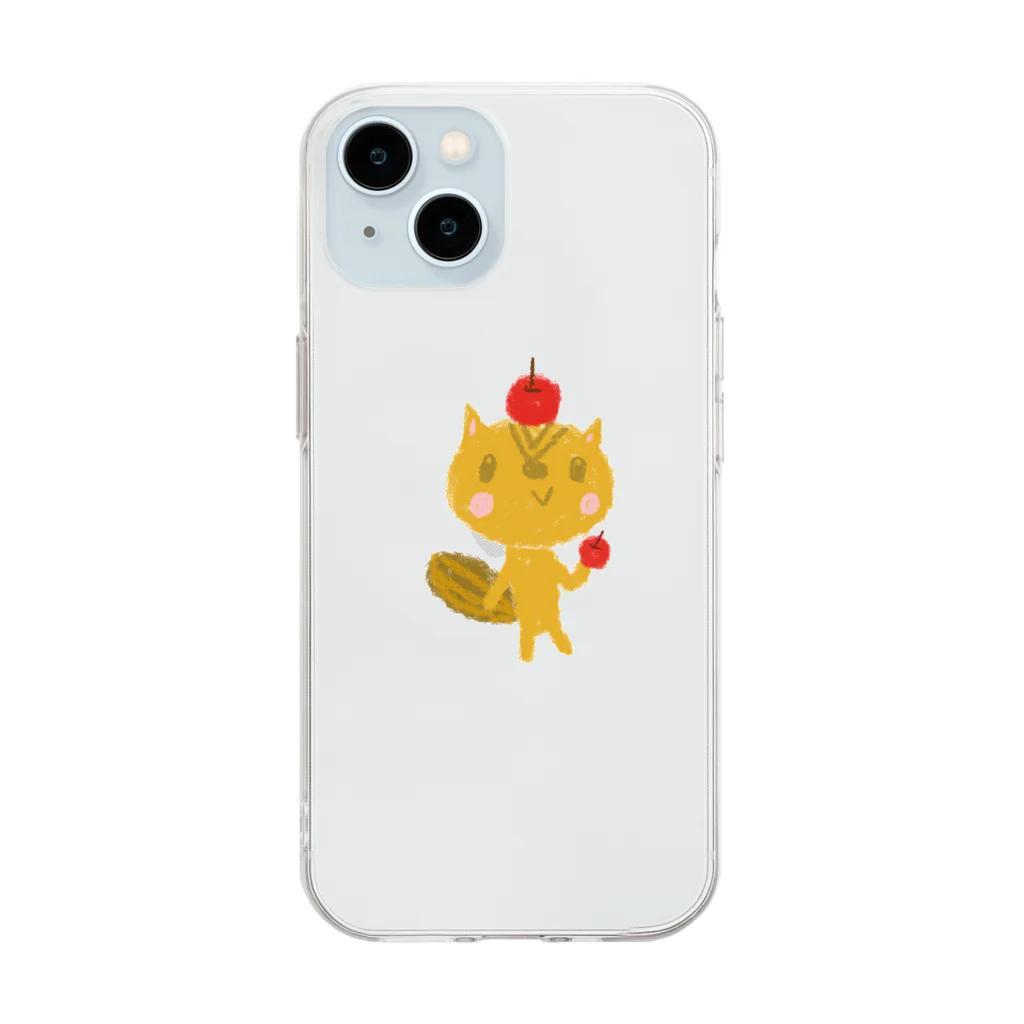 メリーメリークリスマスランドのapple princess　りすっこ Soft Clear Smartphone Case