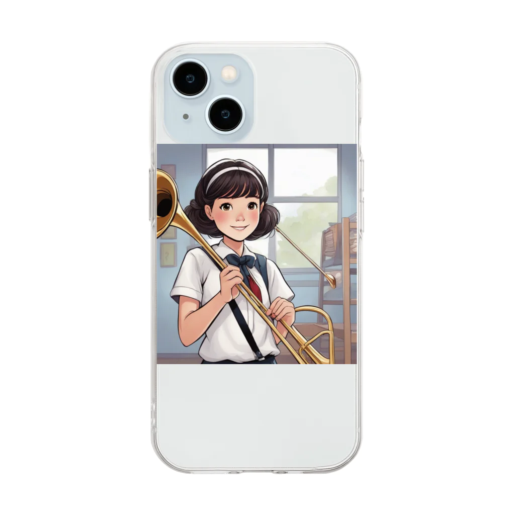 ほっこり絵音舎の部活動中！さらちゃん！！ Soft Clear Smartphone Case