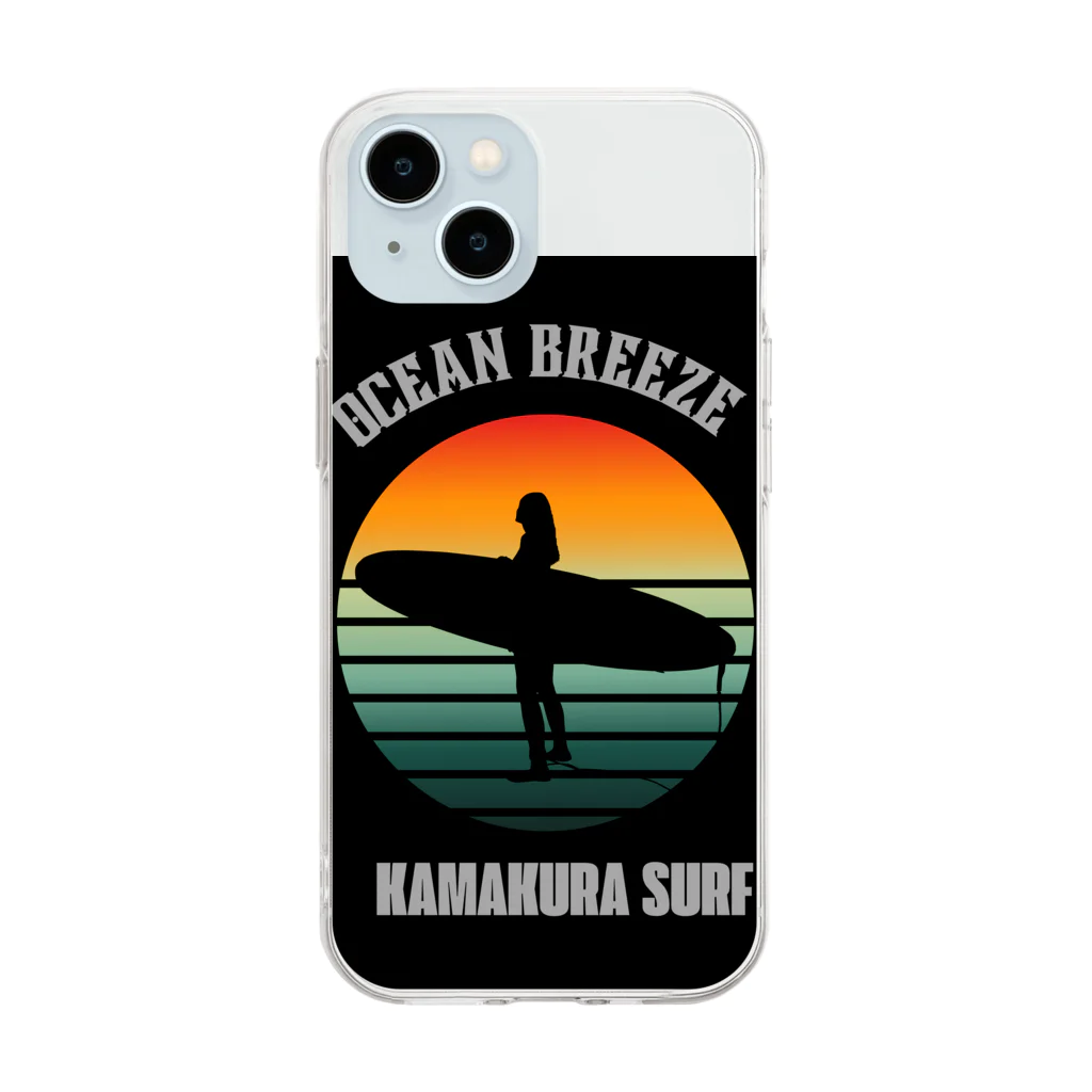 SHONAN-HIROTANのSEABREAZE KAMAKURA SURF Soft Clear Smartphone Case