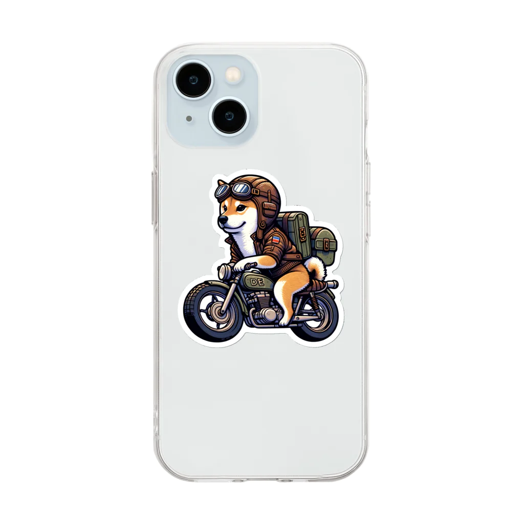 シバライダーロードの柴ライダーロードshiba24 Soft Clear Smartphone Case