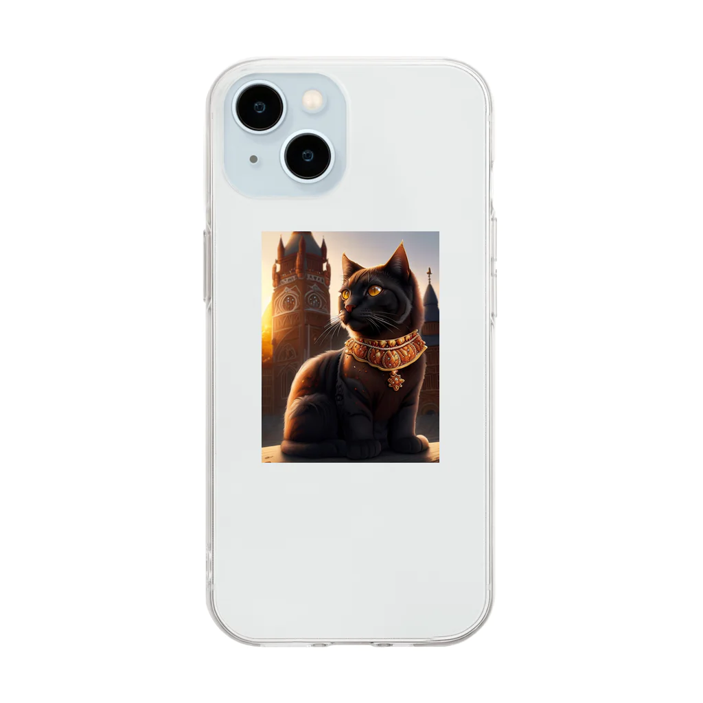 keipoohの貴族の愛した猫　シャムリ Soft Clear Smartphone Case