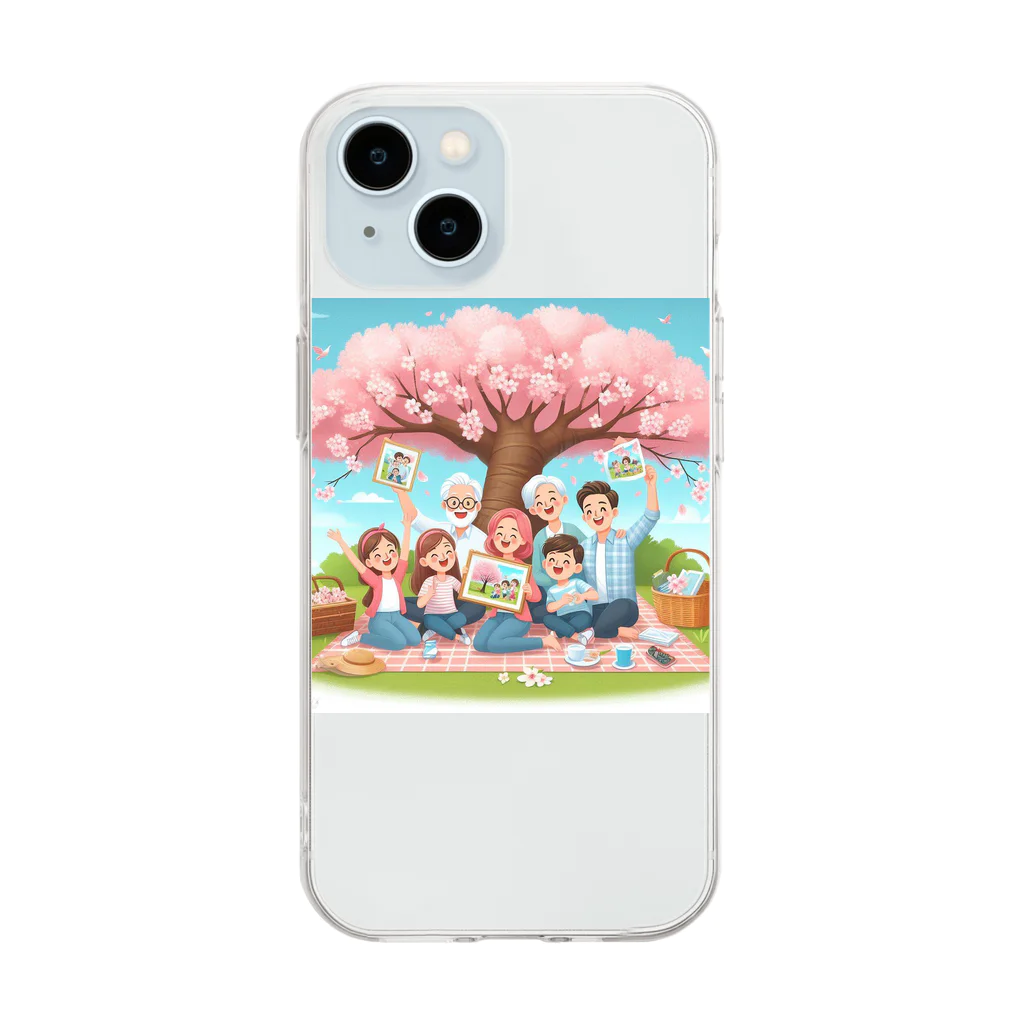 SOLLIMの春よ！来い！ Soft Clear Smartphone Case