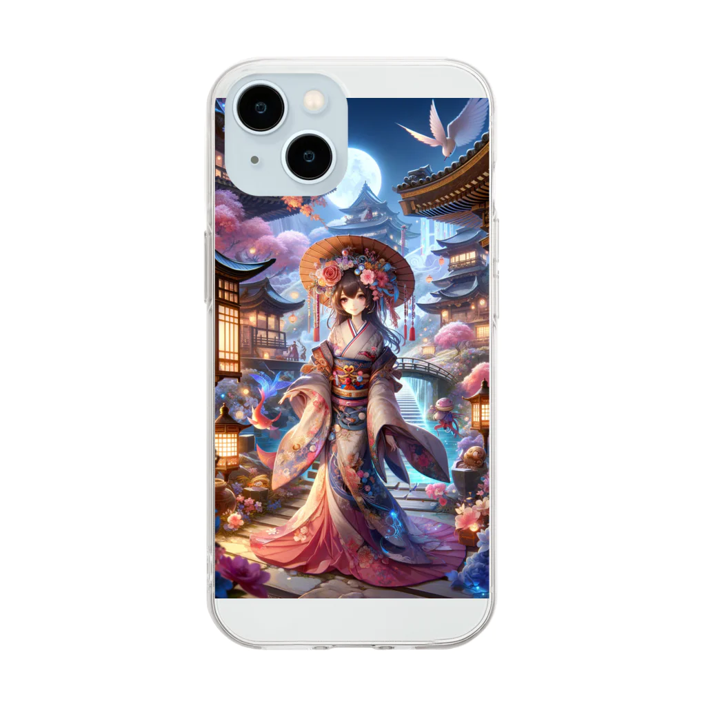 fujimominの幻想世界と美少女 Soft Clear Smartphone Case