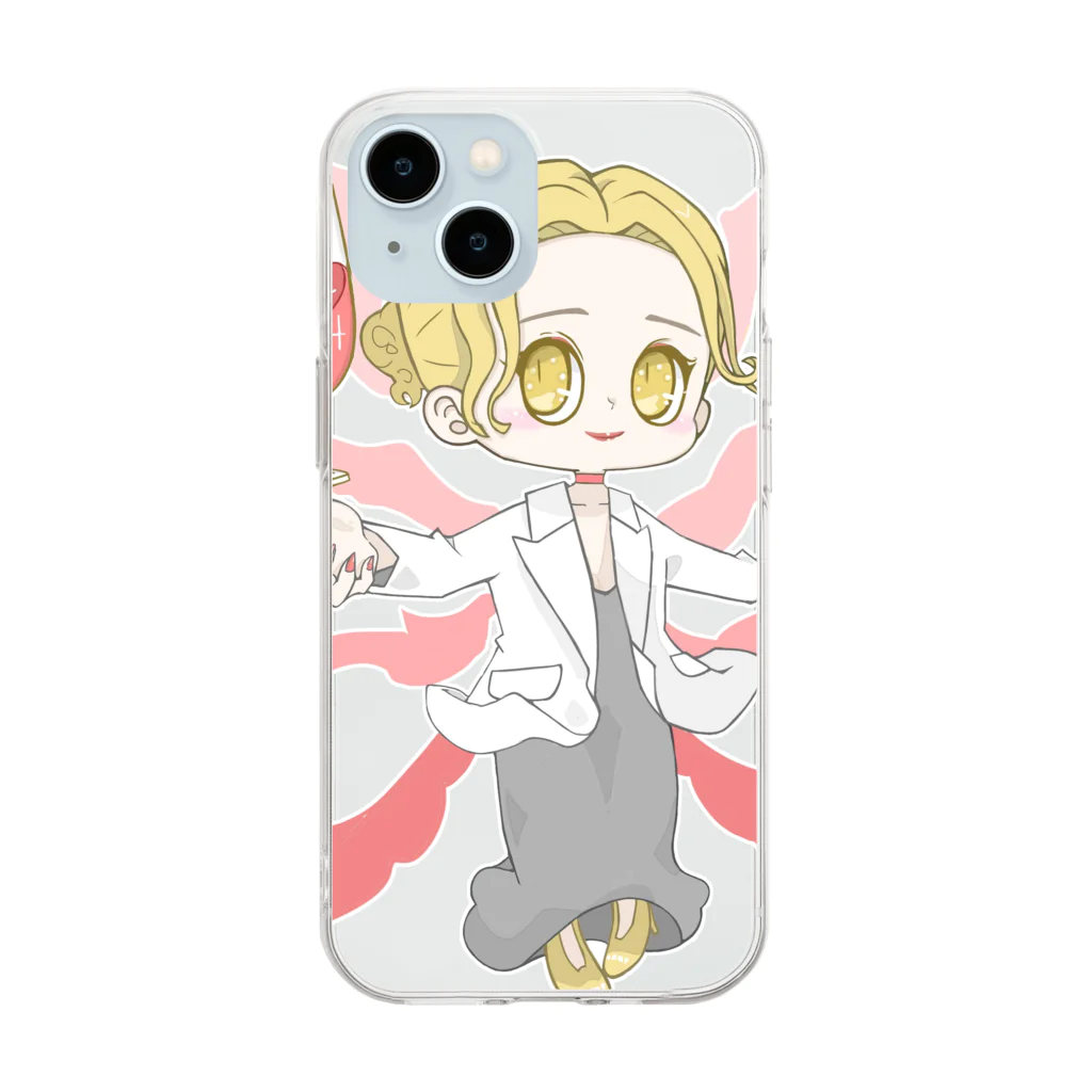 katununのサンローラン・マチコ Soft Clear Smartphone Case