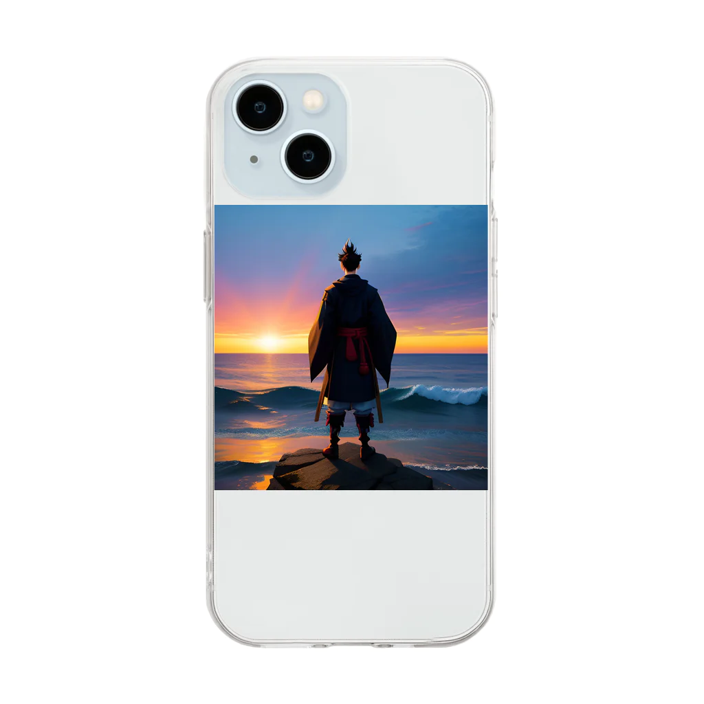 810aoの海の神 Soft Clear Smartphone Case