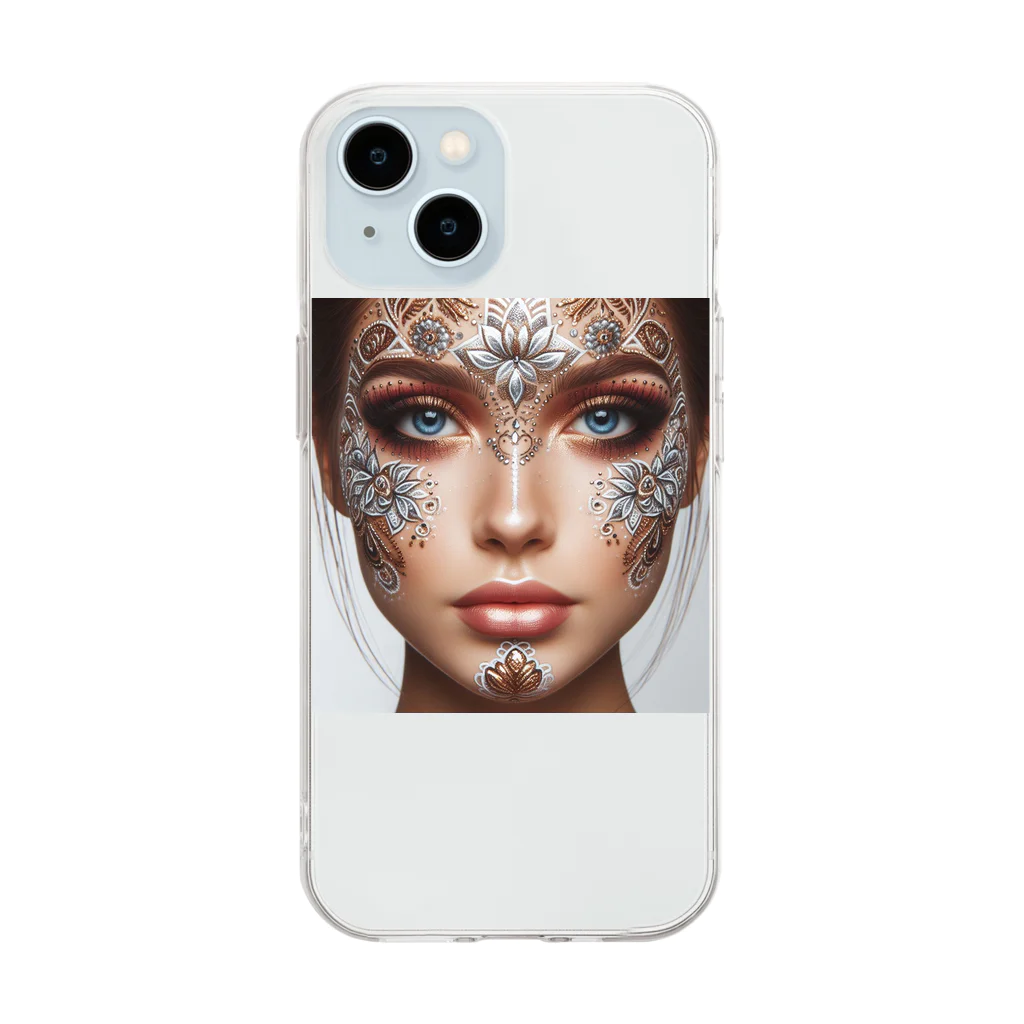 女神🌟曼荼羅のMANDALA MAKE Soft Clear Smartphone Case