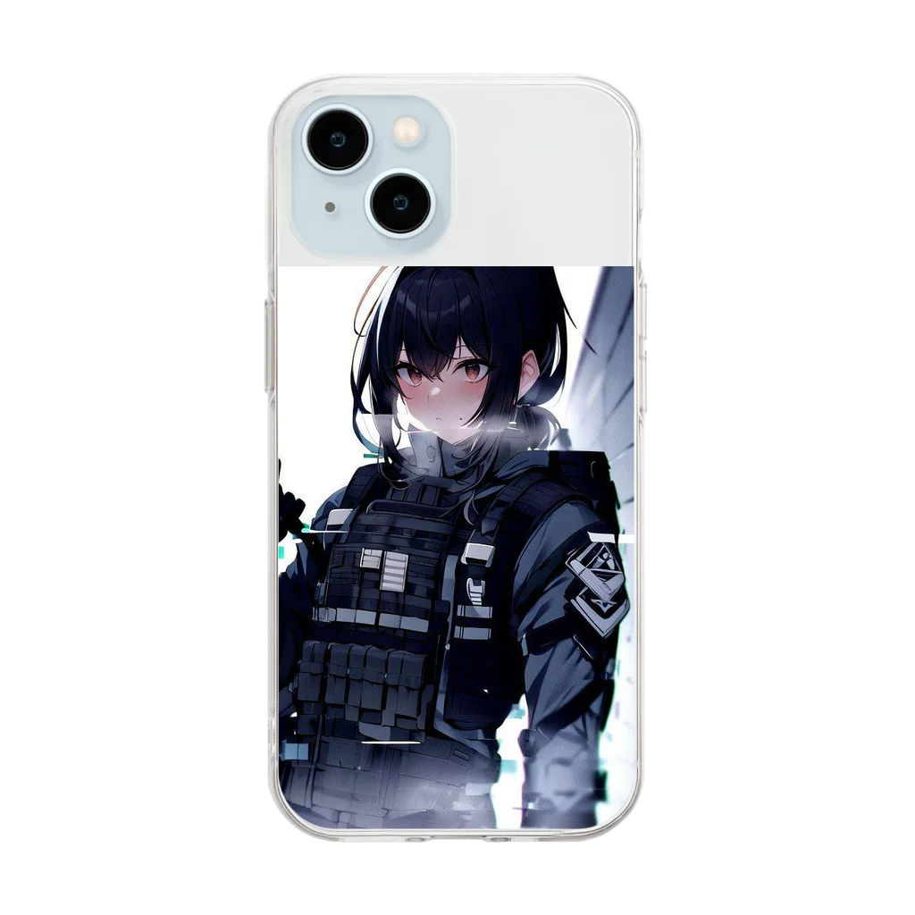 キャラクターグッズの【戦闘員少女】次は私 Soft Clear Smartphone Case