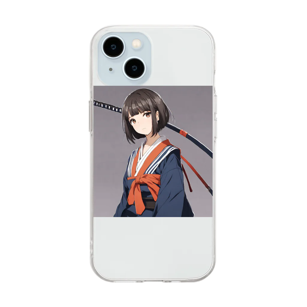 中原ひろふみのSAMURAI女史 Soft Clear Smartphone Case