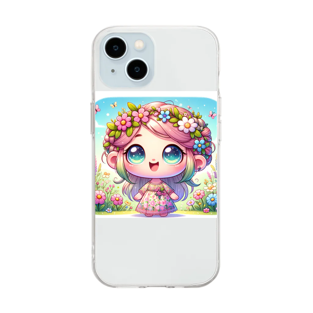the blue seasonの春の使者 Soft Clear Smartphone Case