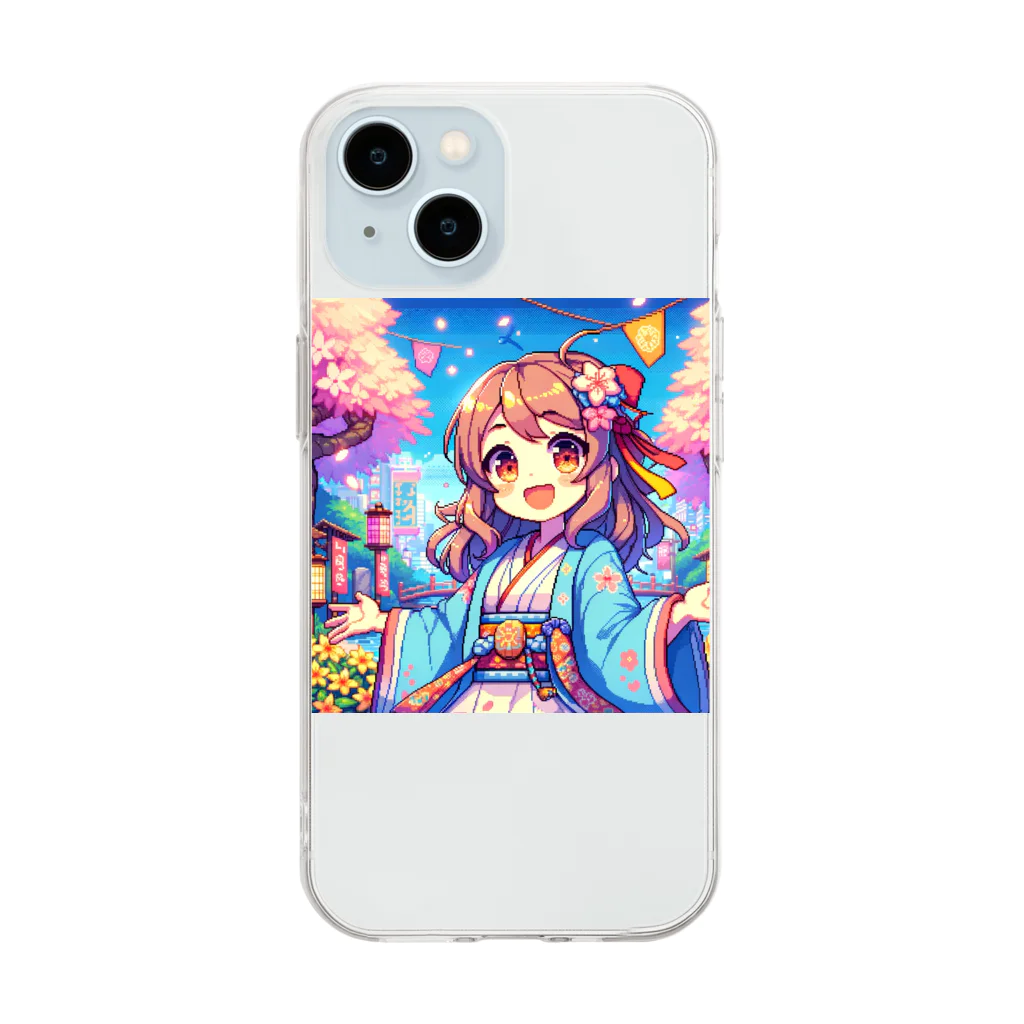 PiXΣLのColorful girl / type1 Soft Clear Smartphone Case