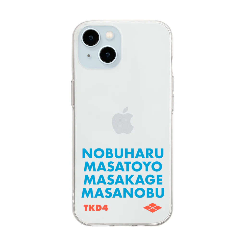 KAWAGOE GRAPHICSの武田四天王 Soft Clear Smartphone Case