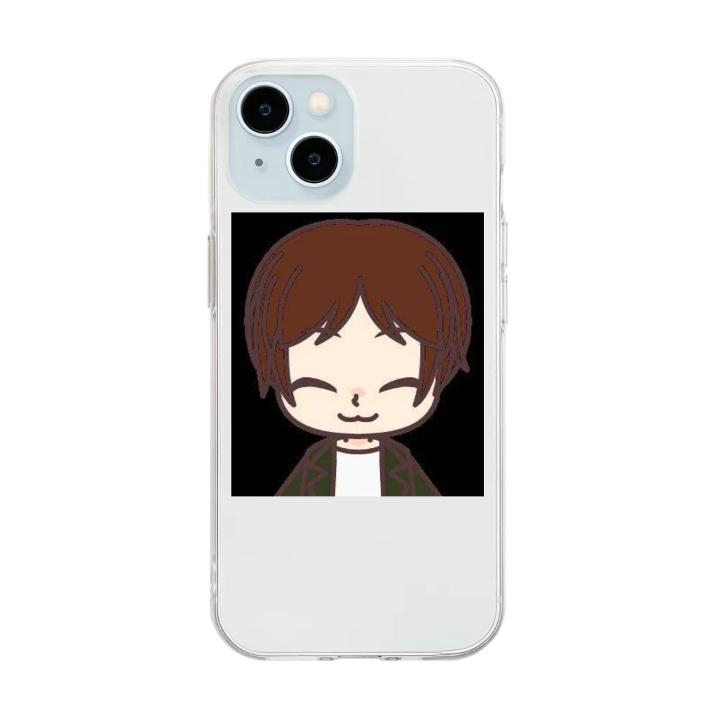 瀧さんショップのおかずちゃん似顔絵アイコン Soft Clear Smartphone Case