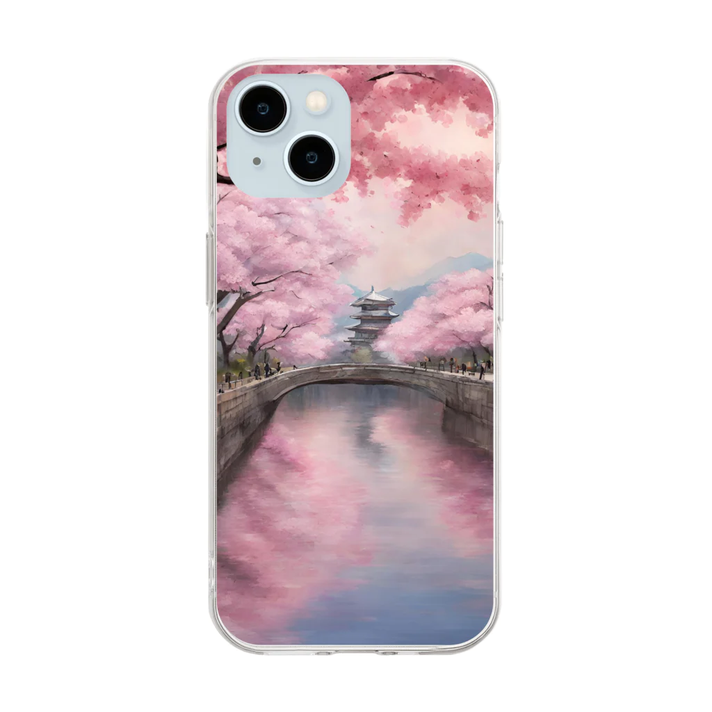 　Mtスペースの#日本桜 Soft Clear Smartphone Case