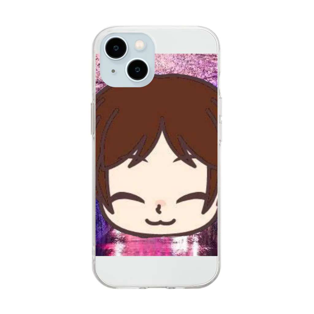 瀧さんショップのおかずちゃん似顔絵２ Soft Clear Smartphone Case