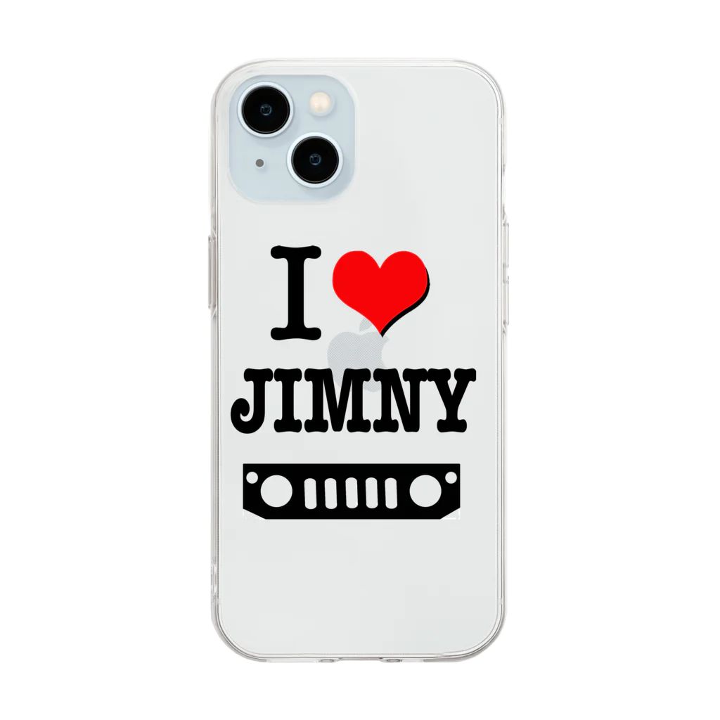 おもしろいTシャツ屋さんのI LOVE JIMNY ジムニー Soft Clear Smartphone Case