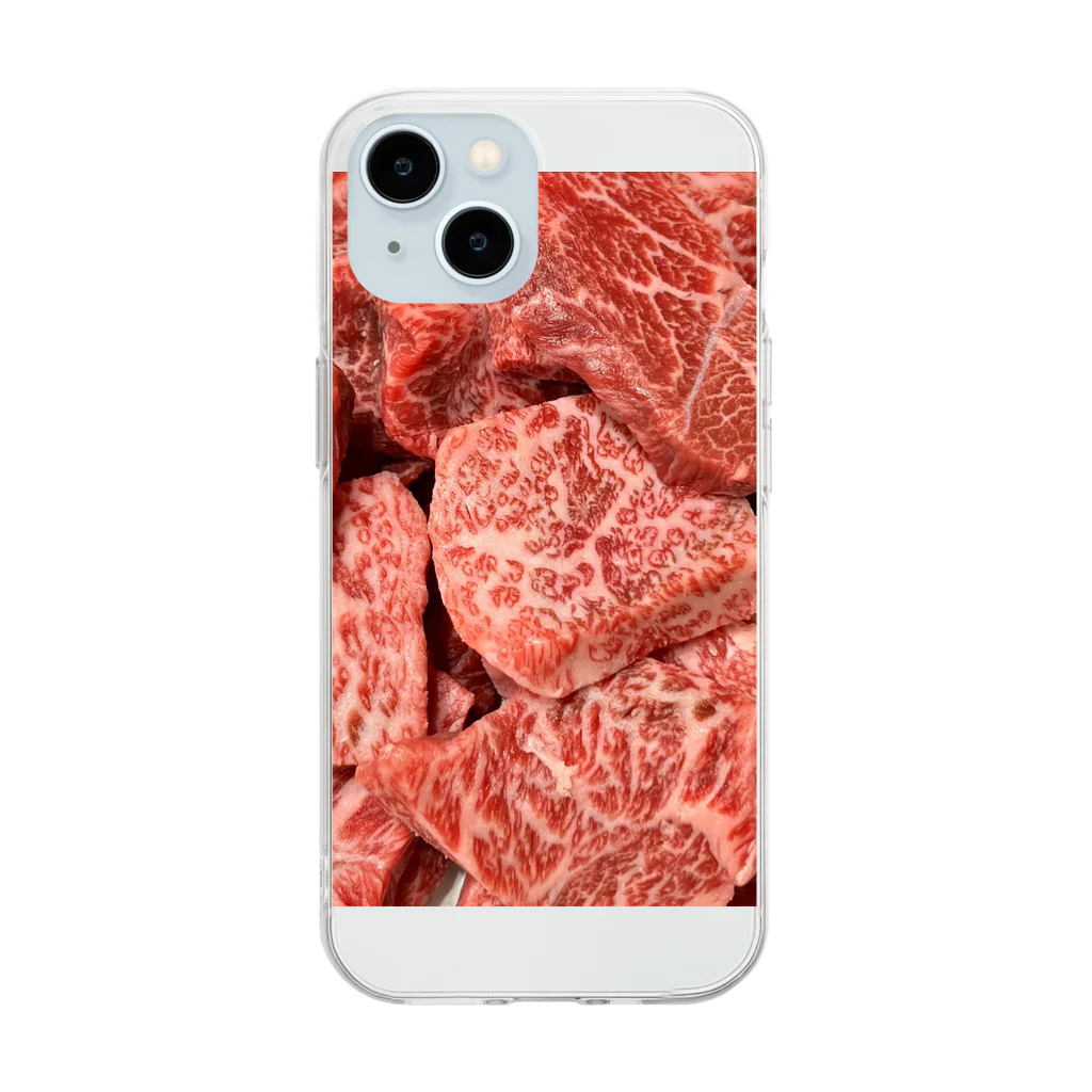 Creator_Dad-crocodileのお肉　A5ランク Soft Clear Smartphone Case