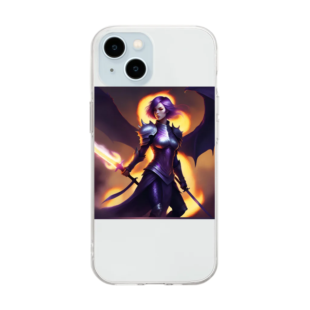 TAMAGAWAの女龍騎士 Soft Clear Smartphone Case