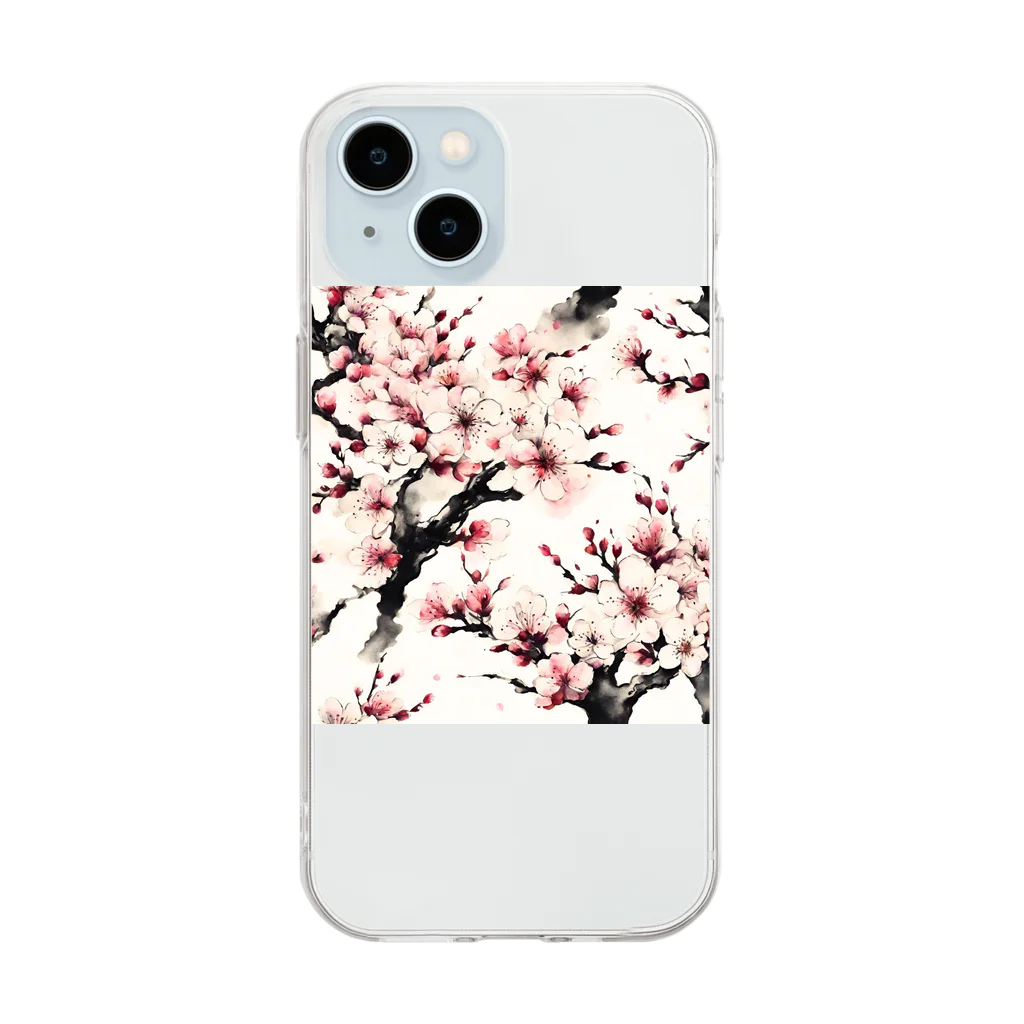 yokoyoko1013のsakura. Soft Clear Smartphone Case