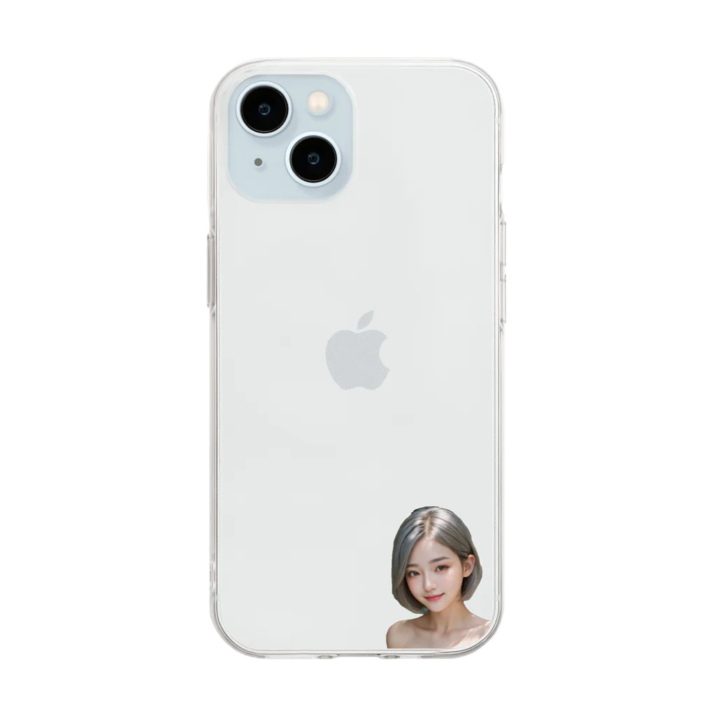 AIるるのAI美女 Soft Clear Smartphone Case