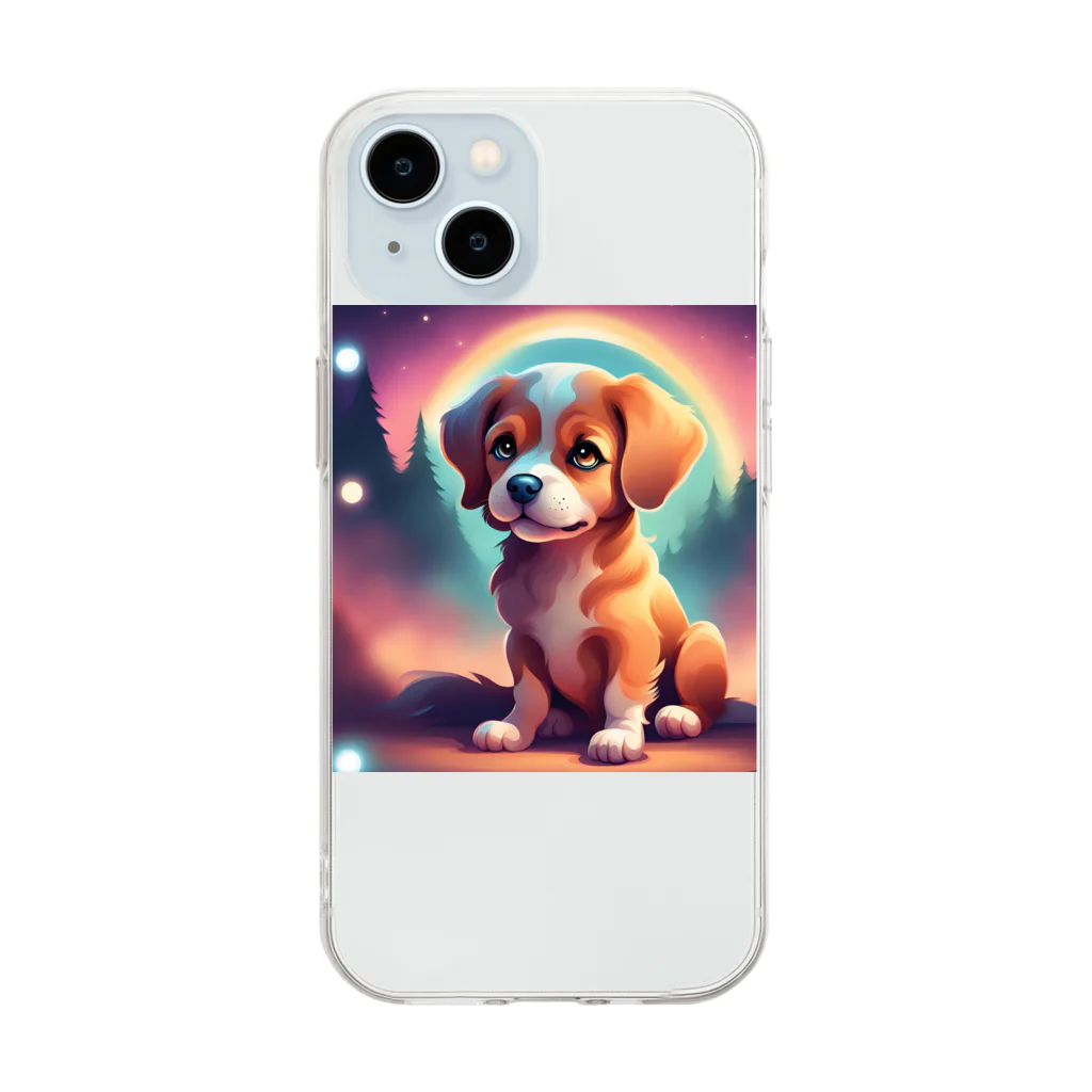 EBI Shopの幻想的な犬 Soft Clear Smartphone Case