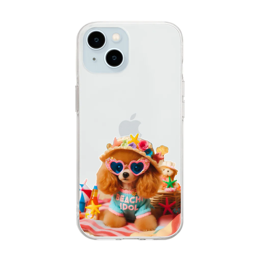 たけさくらのといぷーしか勝たん：BEACH IDOL Soft Clear Smartphone Case