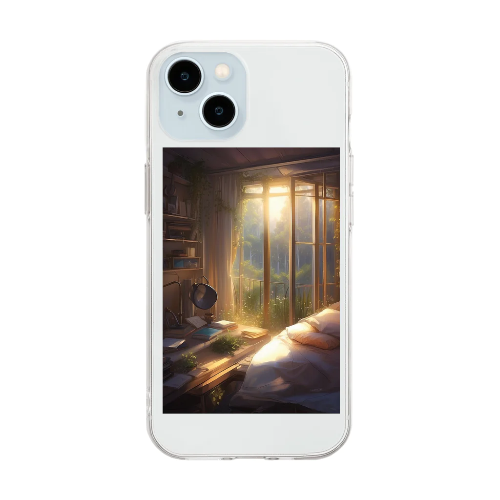 Fu_kaの朝陽アイテム Soft Clear Smartphone Case