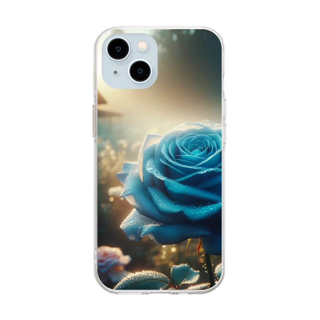 ANTARESの青い薔薇　あさひ Soft Clear Smartphone Case