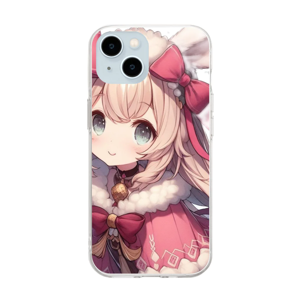 mihhyのうさ乙女。 Soft Clear Smartphone Case