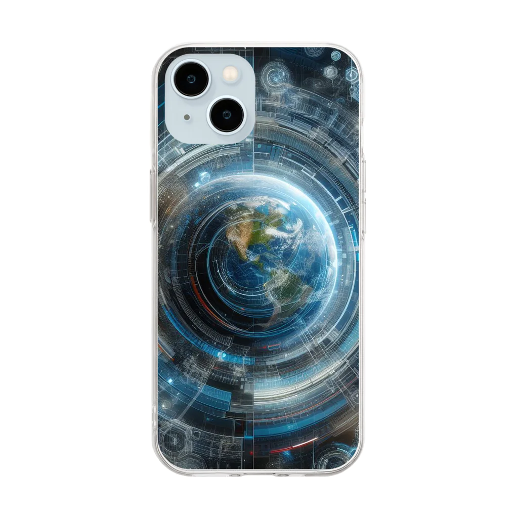 NEET_Kouchiの未来宇宙的 Soft Clear Smartphone Case