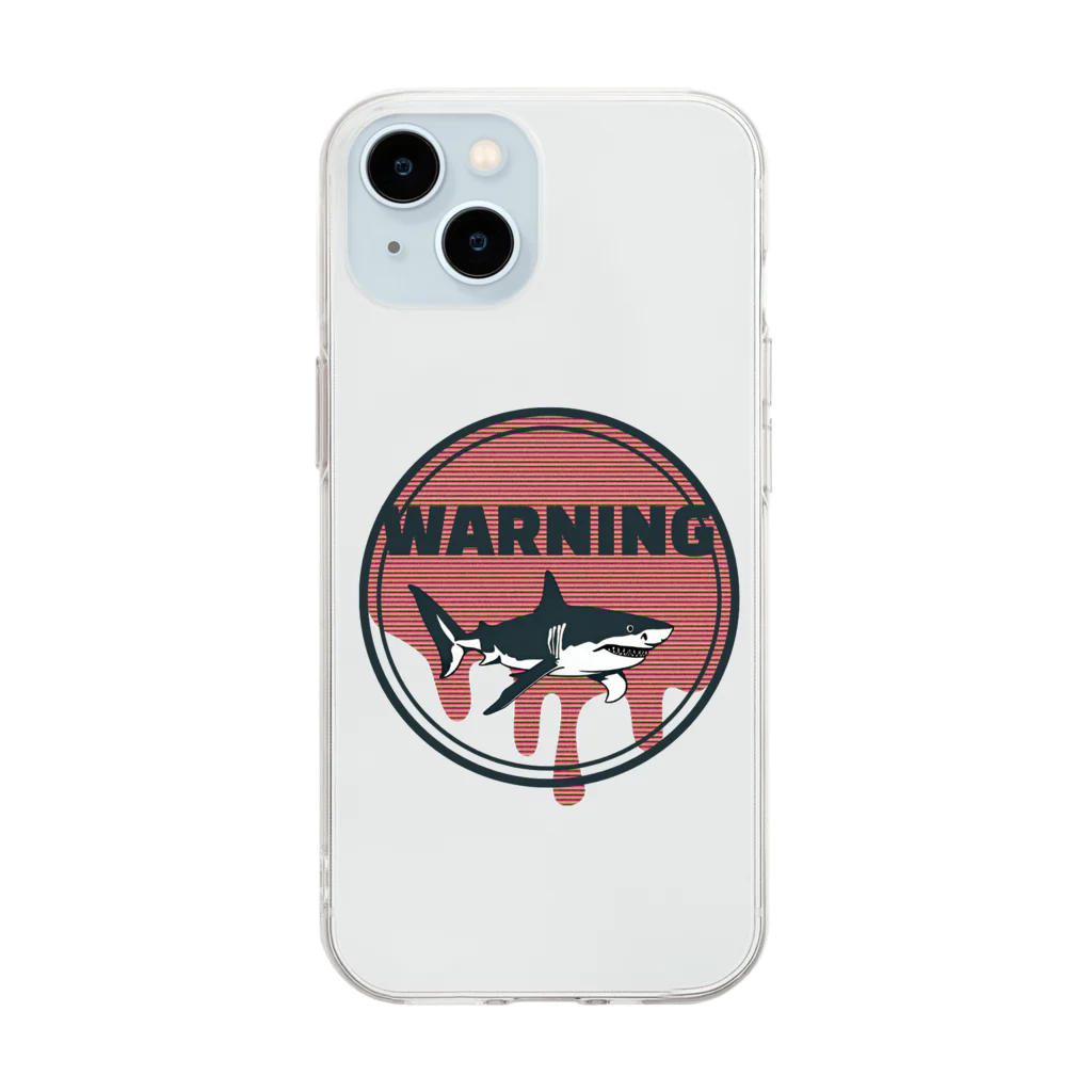 saepontaのWARNING Soft Clear Smartphone Case