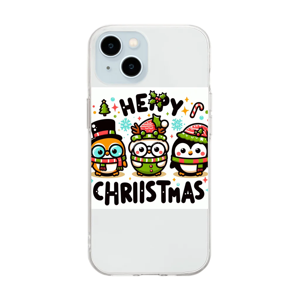 k.a.u.j.7のクリスマスをお祝いする、楽しい仲間たちの集まり！✨ Soft Clear Smartphone Case