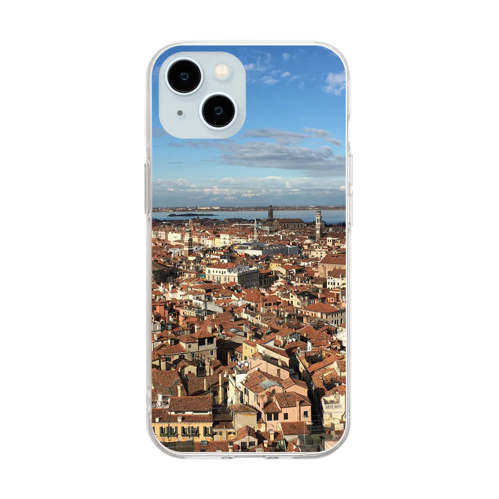 MATSURのベネチアの町 Soft Clear Smartphone Case