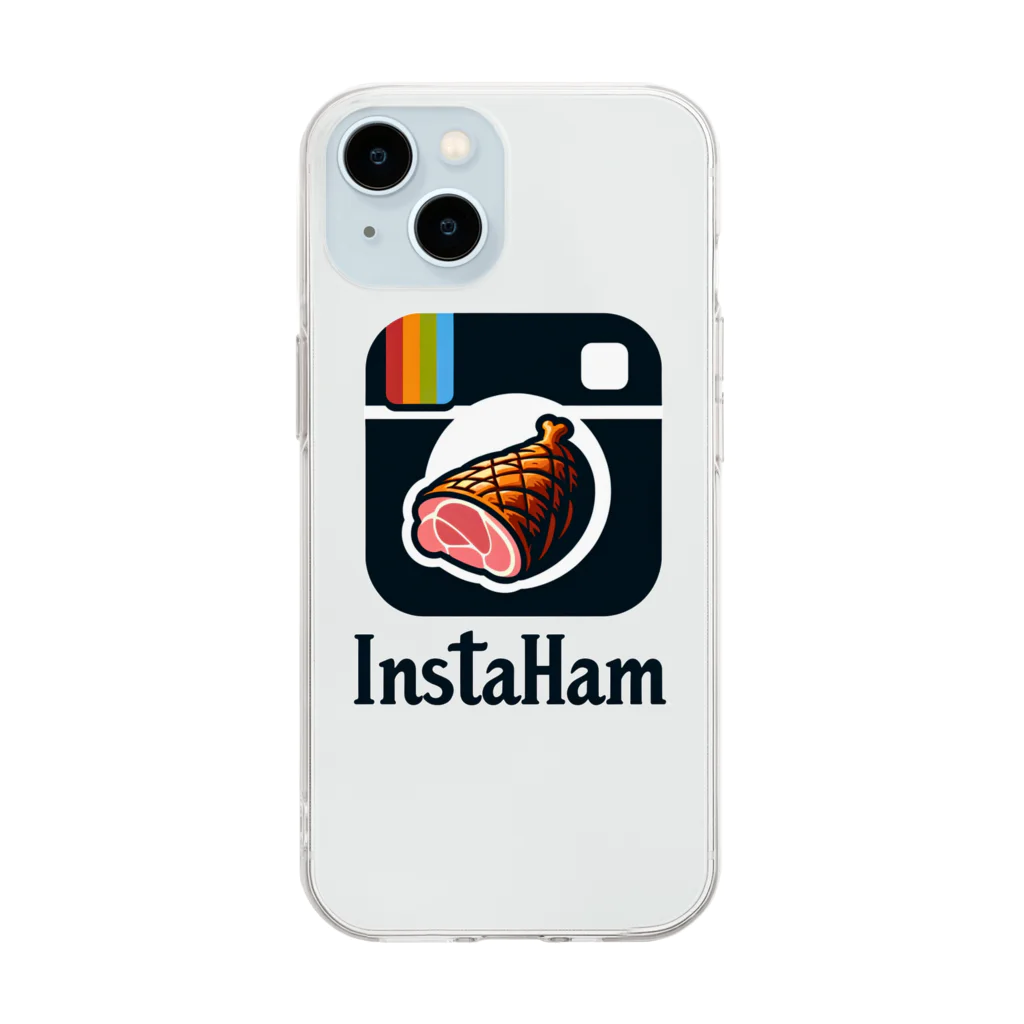 ぱろでぃ〜SHOPのInstaHam (インスタハム)  Soft Clear Smartphone Case