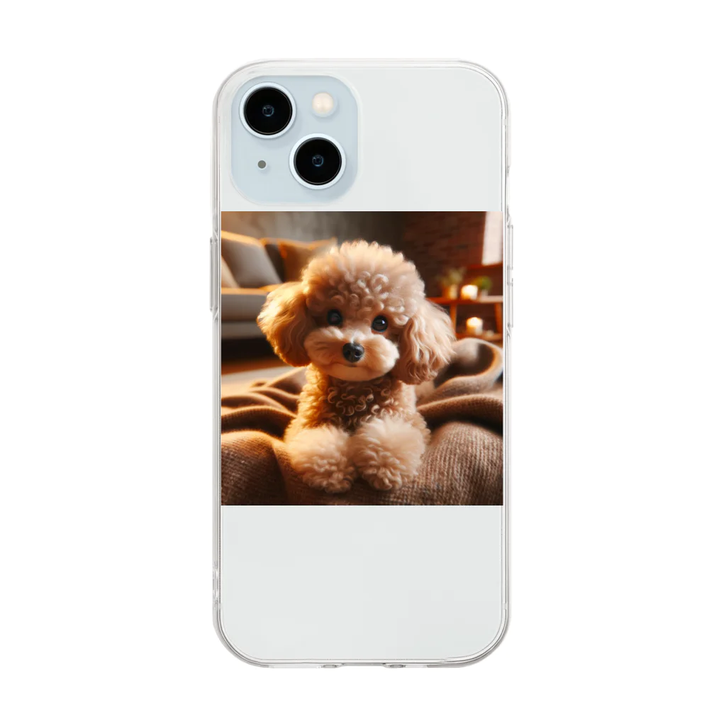 ストア・ザ・ダッチのトイプードルグッズ Soft Clear Smartphone Case