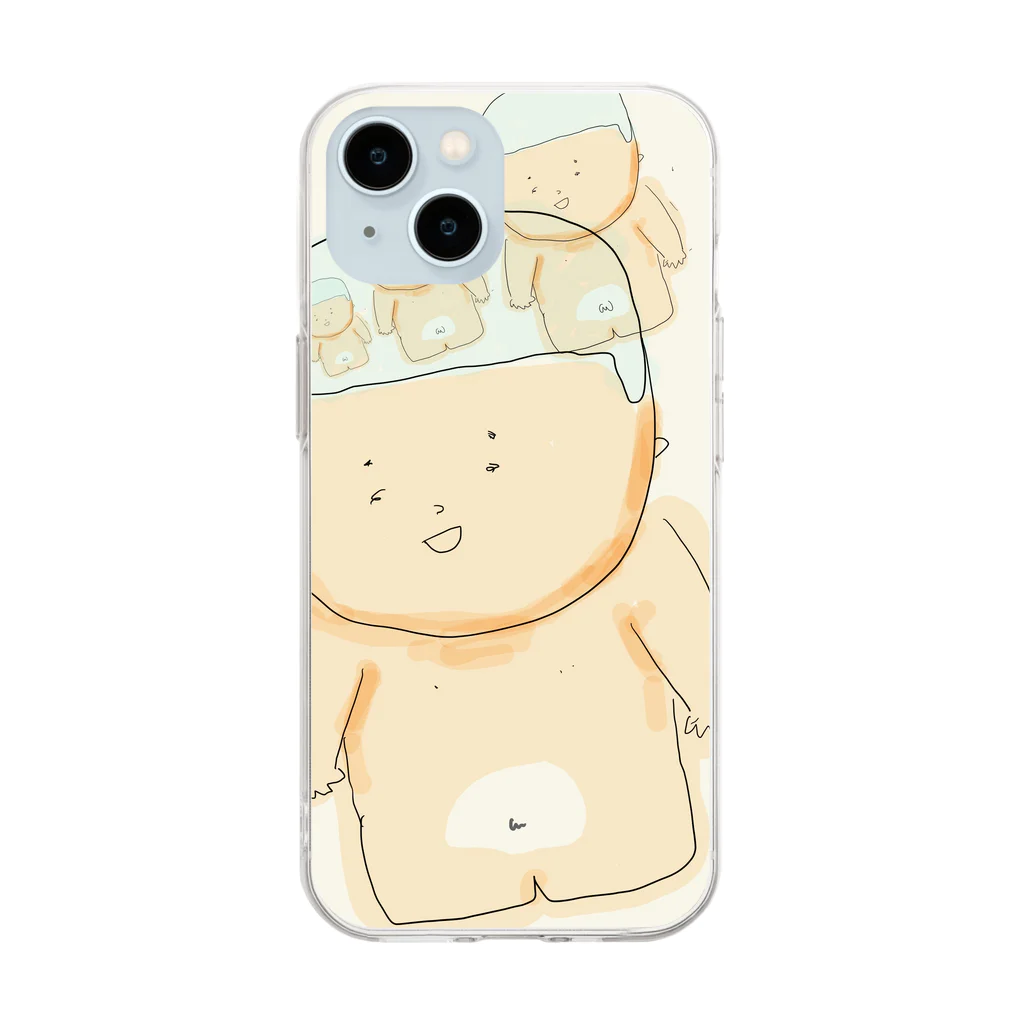 oisUのじゃんぼくん~いまじん~ Soft Clear Smartphone Case