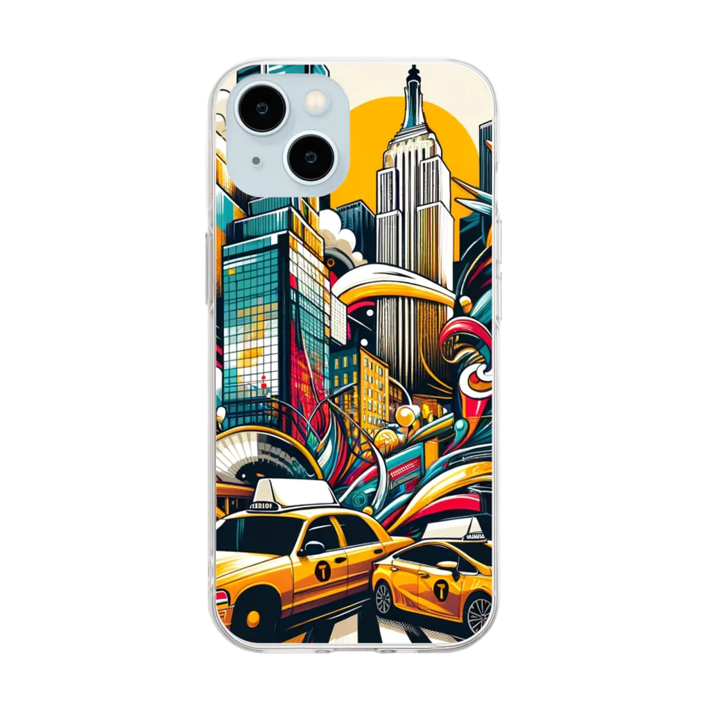 HappyHub Online ShopのNew York City Soft Clear Smartphone Case