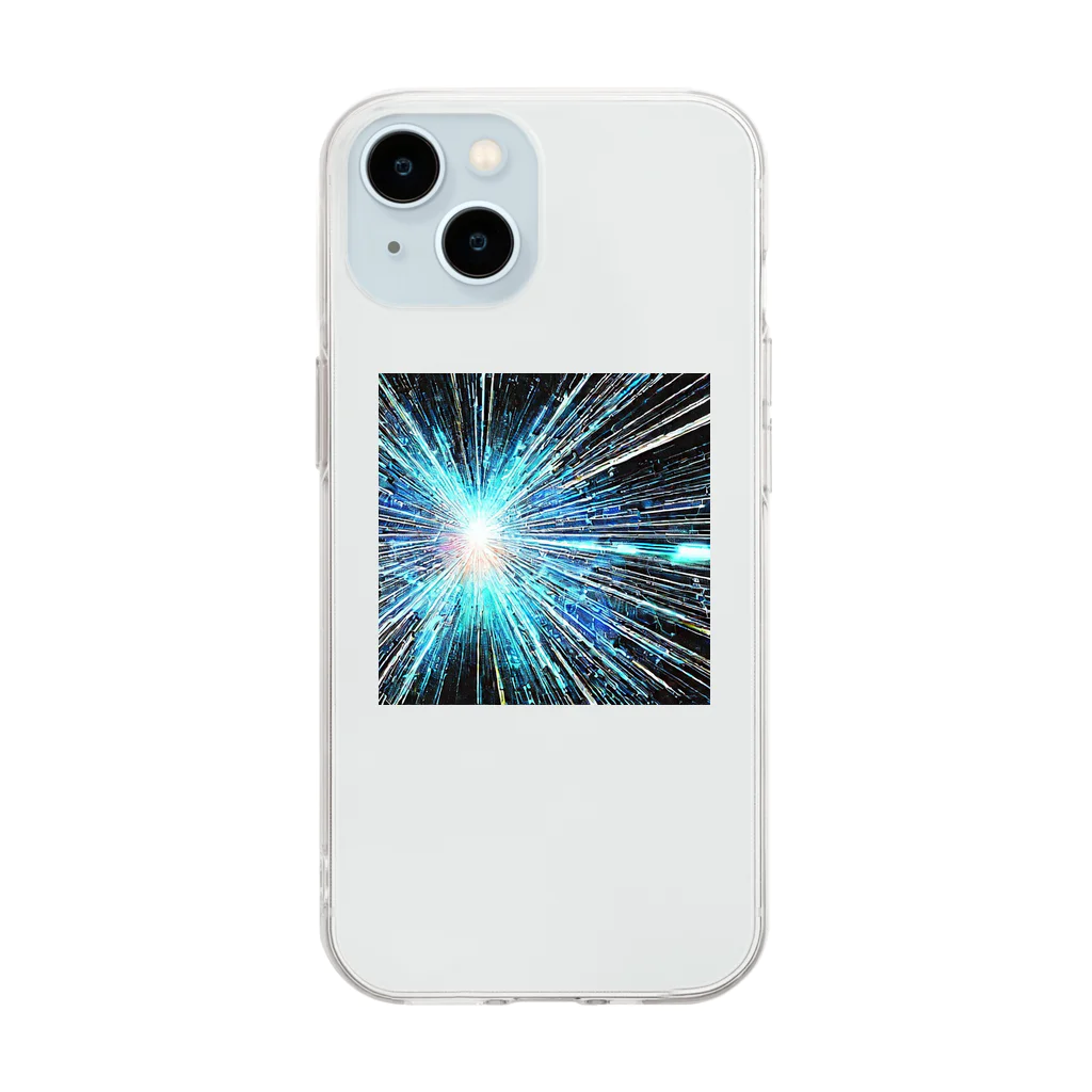 weblab100の光速移動 Soft Clear Smartphone Case