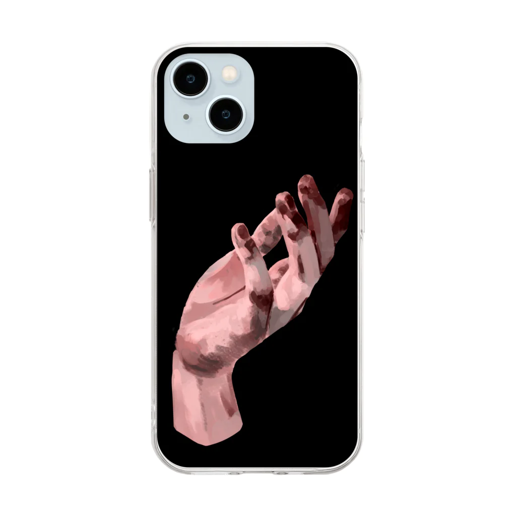 瓶の手 Soft Clear Smartphone Case