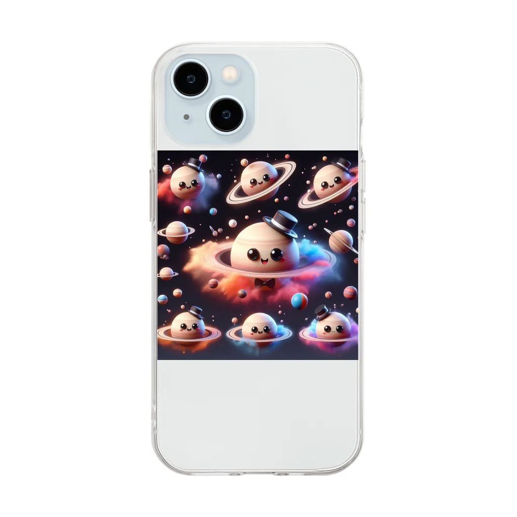 JUPITERの土星ちゃん Soft Clear Smartphone Case