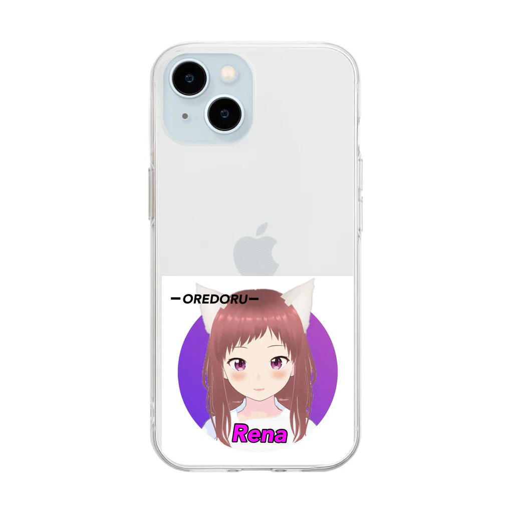 CASPROSTORESのYouTubeアニメ『俺ドル』キャラグッズ レナA Soft Clear Smartphone Case